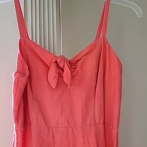 Peach colored sundress